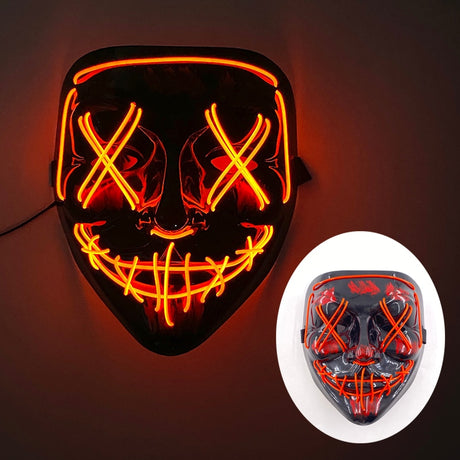 Glowing Cosplay LED Joker Masks