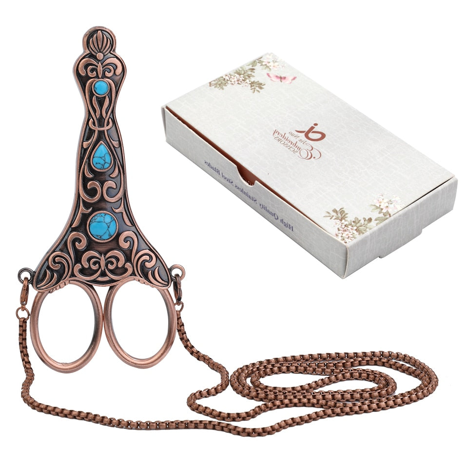 The Royal Tailor's Needlework Scissors Kit With Necklace Holder