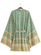 River Moss Boho Short Kimono