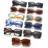 Rainbow Cats Eye Polygon Sunglasses