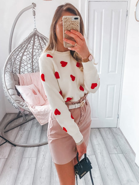 Love Confetti Heart Sweater