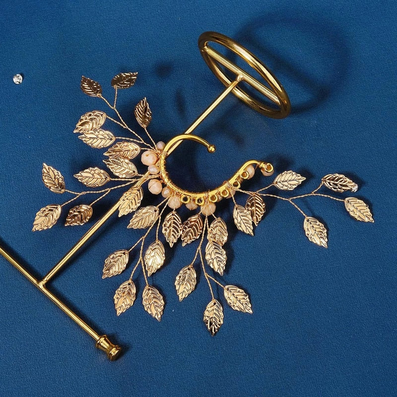 Golden Leaves Ear Cuff