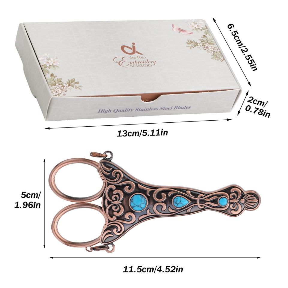 The Royal Tailor's Needlework Scissors Kit With Necklace Holder