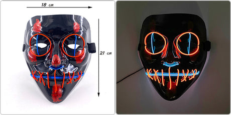 Glowing Cosplay LED Joker Masks