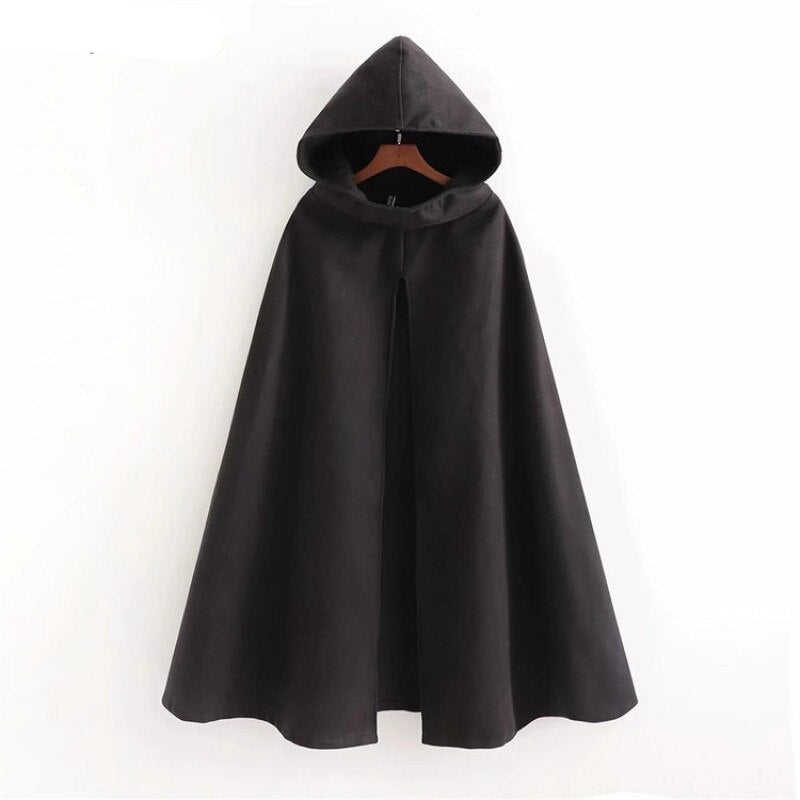 Medieval Fashion Sleeveless Hooded Cloak