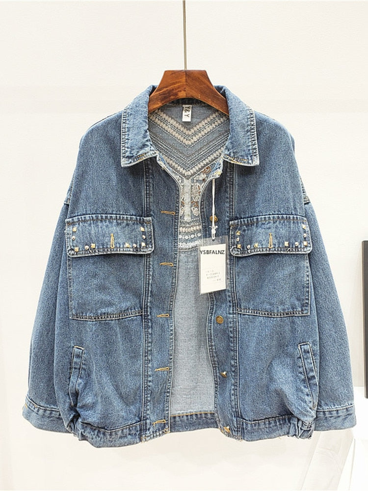 Florence Embroidered Tassel Denim Jacket