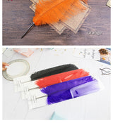 Ostrich Feather Quill Ballpoint Pen 11 Colours