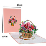 Pop-Up Flower Card 3D Greeting Card