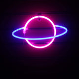 Planets & Astronauts Neon Lights LED Night Lights