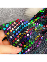 Cyber Queen Sparkly Sequins Maxi Skirt