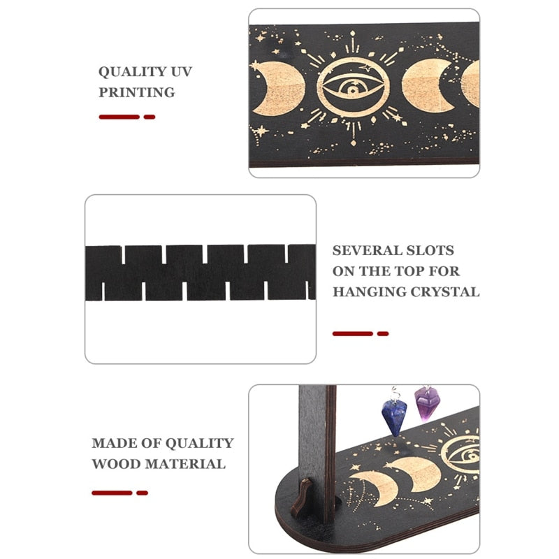 Wooden Crystal Pendulum Display Frame