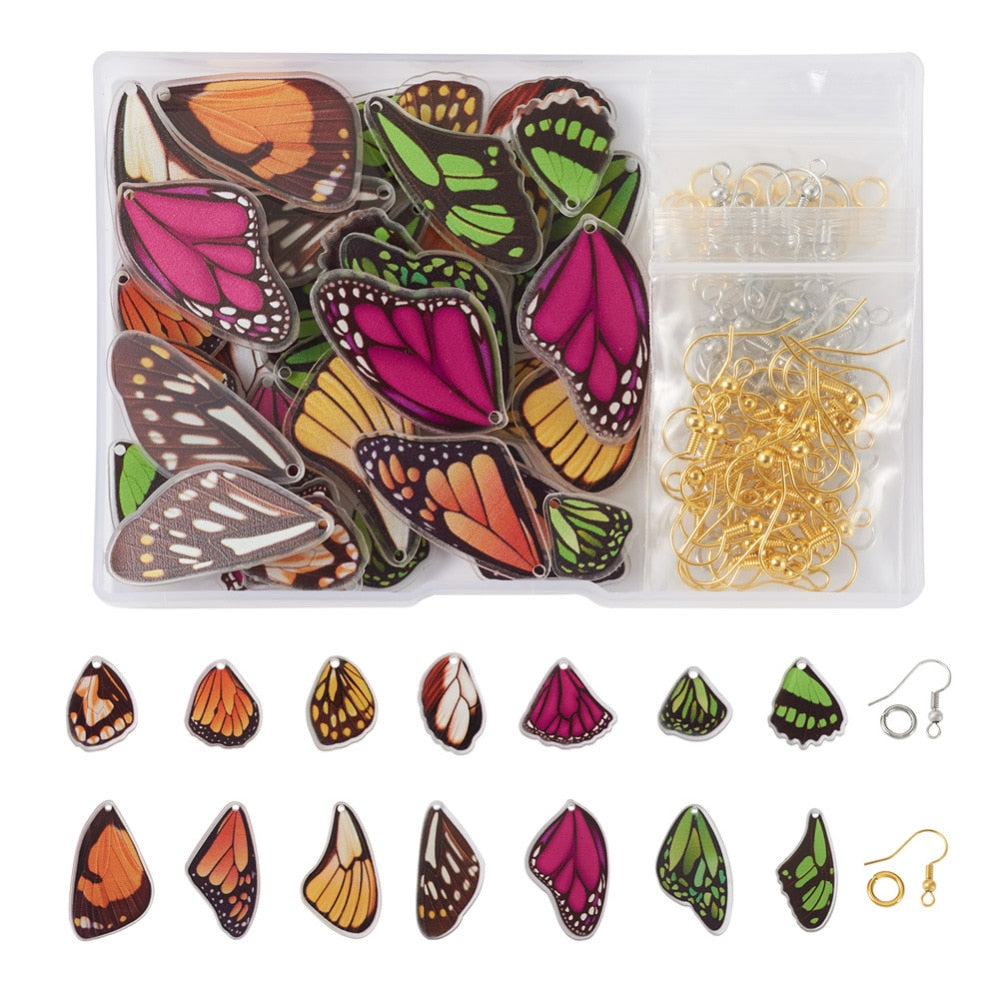 Make Your Own Handmade Fairy Resin Butterfly Wing Earrings Kits
