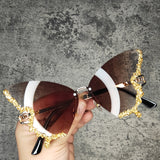 Diamond Butterfly Sunglasses