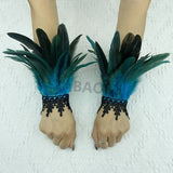 Natural Feather Wrist Cuffs