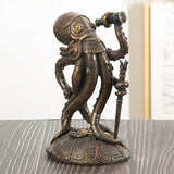 Steampunk Cthulhu Octopus Resin Statue Sculpture Home Decor