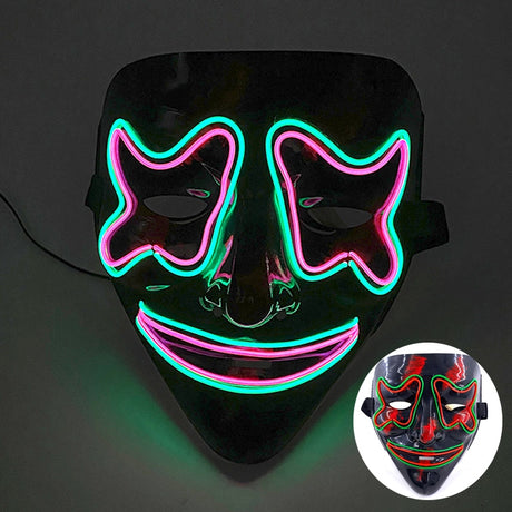 Glowing Cosplay LED Joker Masks