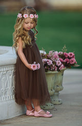 Girls Summer Flower Tulle Lace Dress Photoshoot Dress