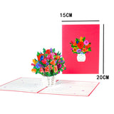 Pop-Up Flower Card 3D Greeting Card