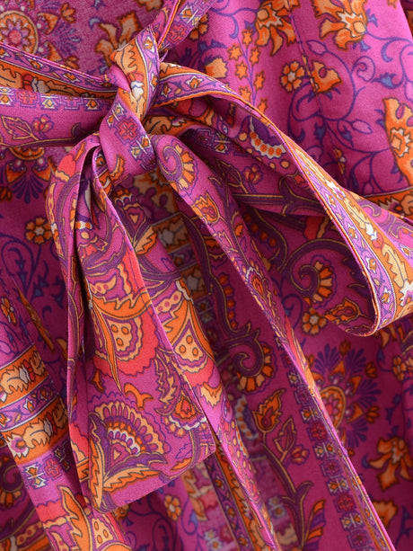 River Moss Boho Short Kimono
