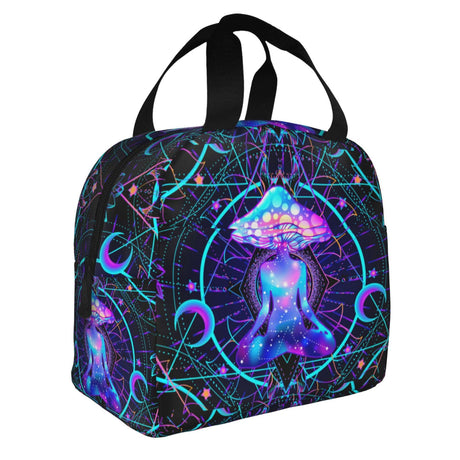 Woodland Mushrooms Lunch Bag Insulated Cooler Lunch Tote Box