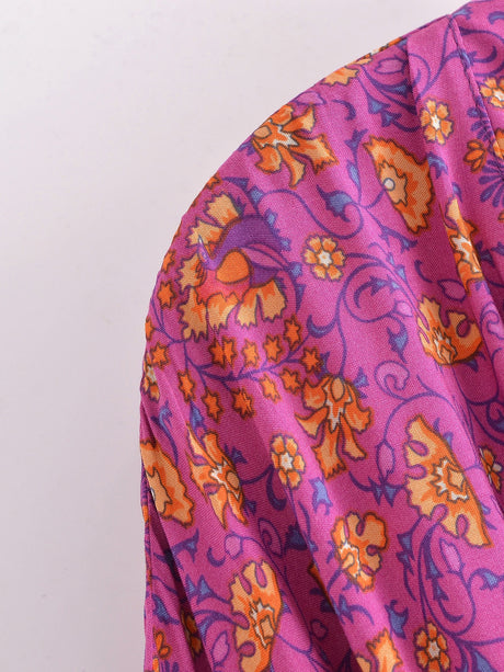 River Moss Boho Short Kimono