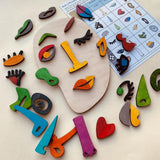 Picasso Art Puzzle Play Set Children's Wooden Montessori Puzzle
