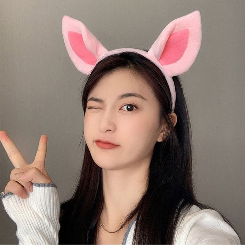 Plush Animal Ears Headband Costume Prop