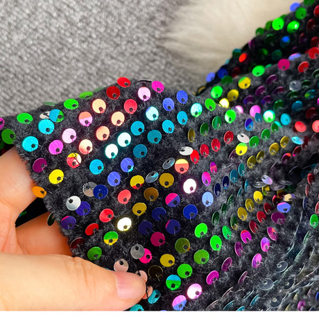 Cyber Queen Sparkly Sequins Maxi Skirt