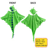 Toothless Dragon Costume Warm Fleece Cloak and Hat