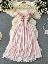 Spring Fae Pink Garden Party Dress