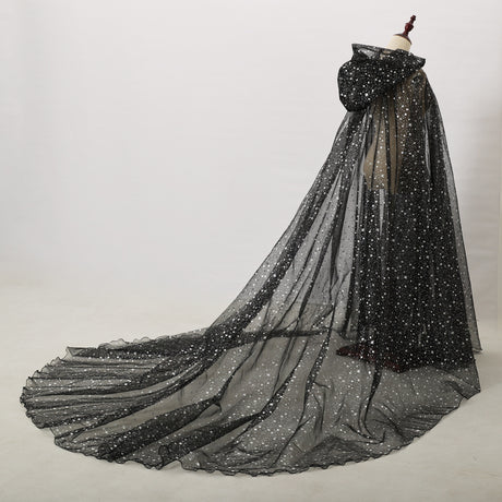 Starry Stars Tulle Hooded Cloaks