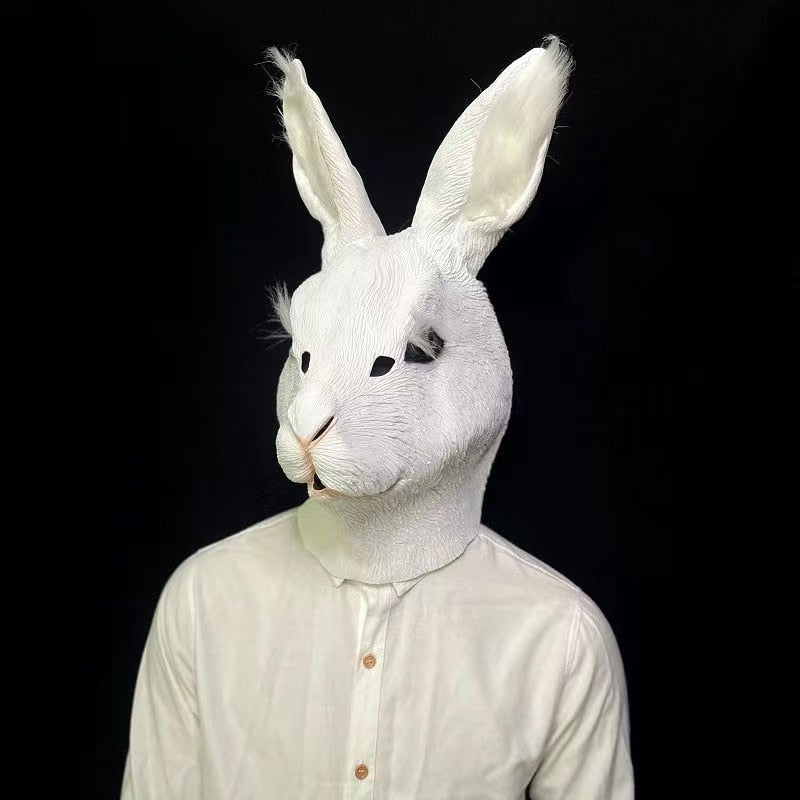 White Rabbit Latex Mask