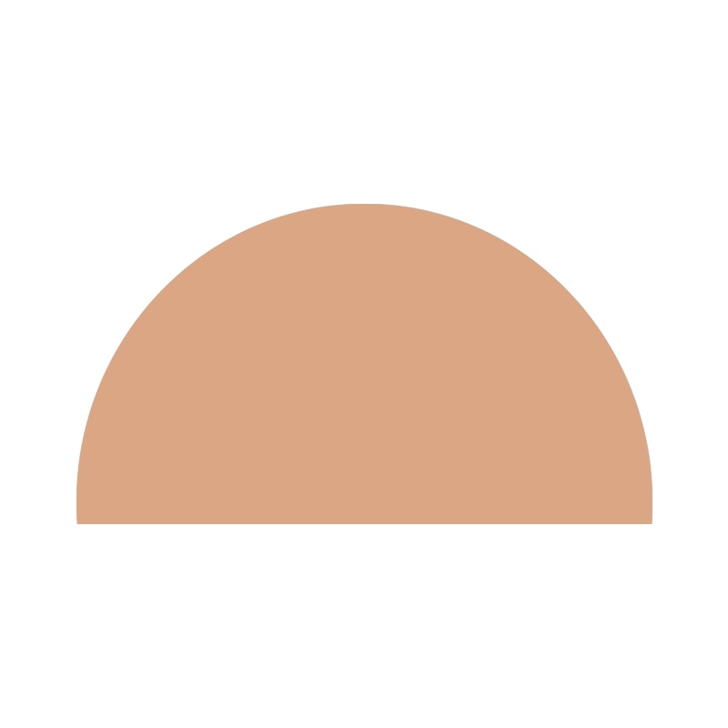 Half Circle Removable Peel and Stick Wall Sticker Wall Decal