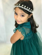 Girls Summer Flower Tulle Lace Dress Photoshoot Dress