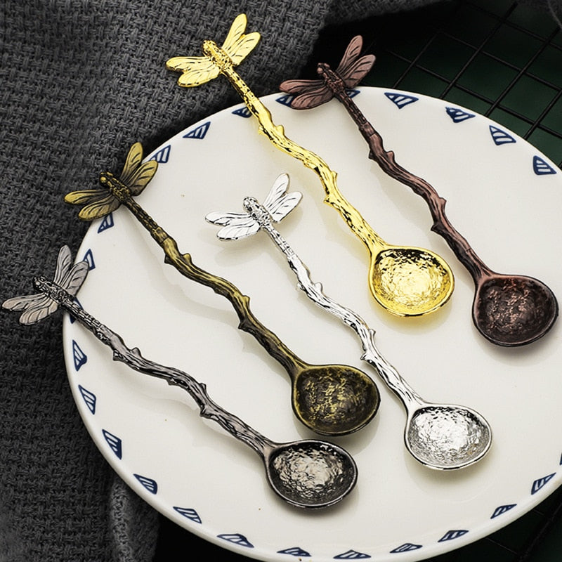 Dragonfly Branches  Tea Coffee Spoons