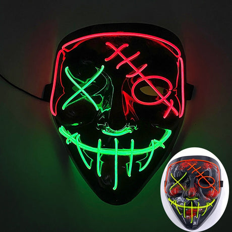 Glowing Cosplay LED Joker Masks