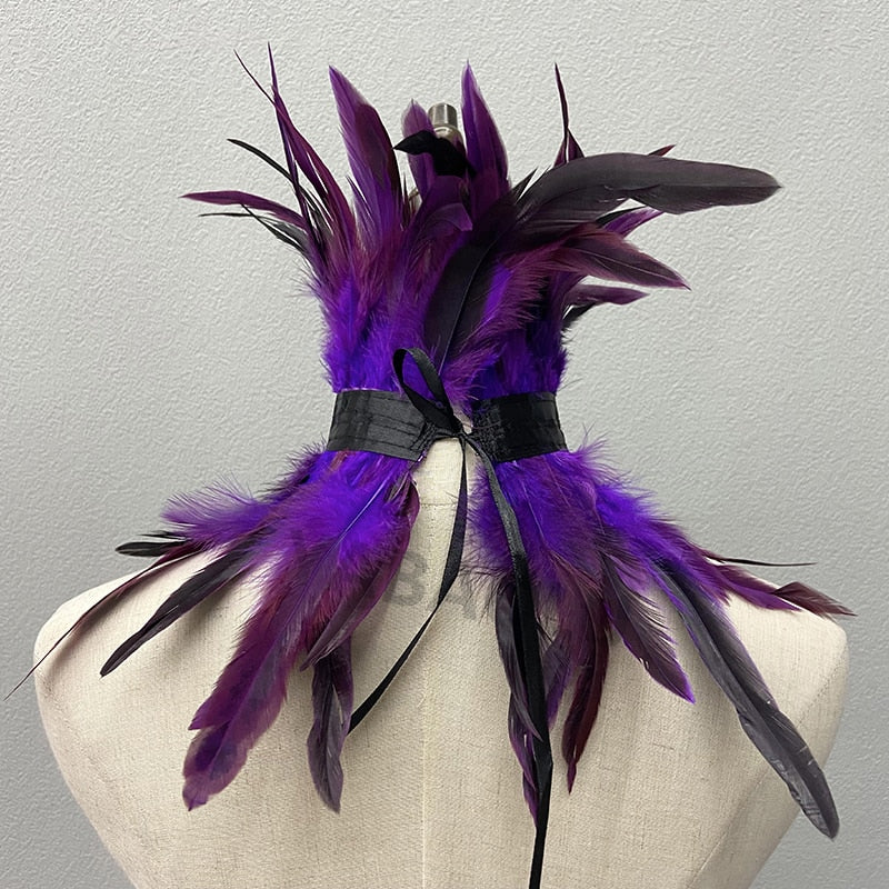 Rooster Feather Choker