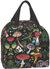 Woodland Mushrooms Lunch Bag Insulated Cooler Lunch Tote Box