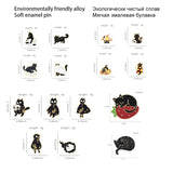 Halloween Cats Enamel Pins