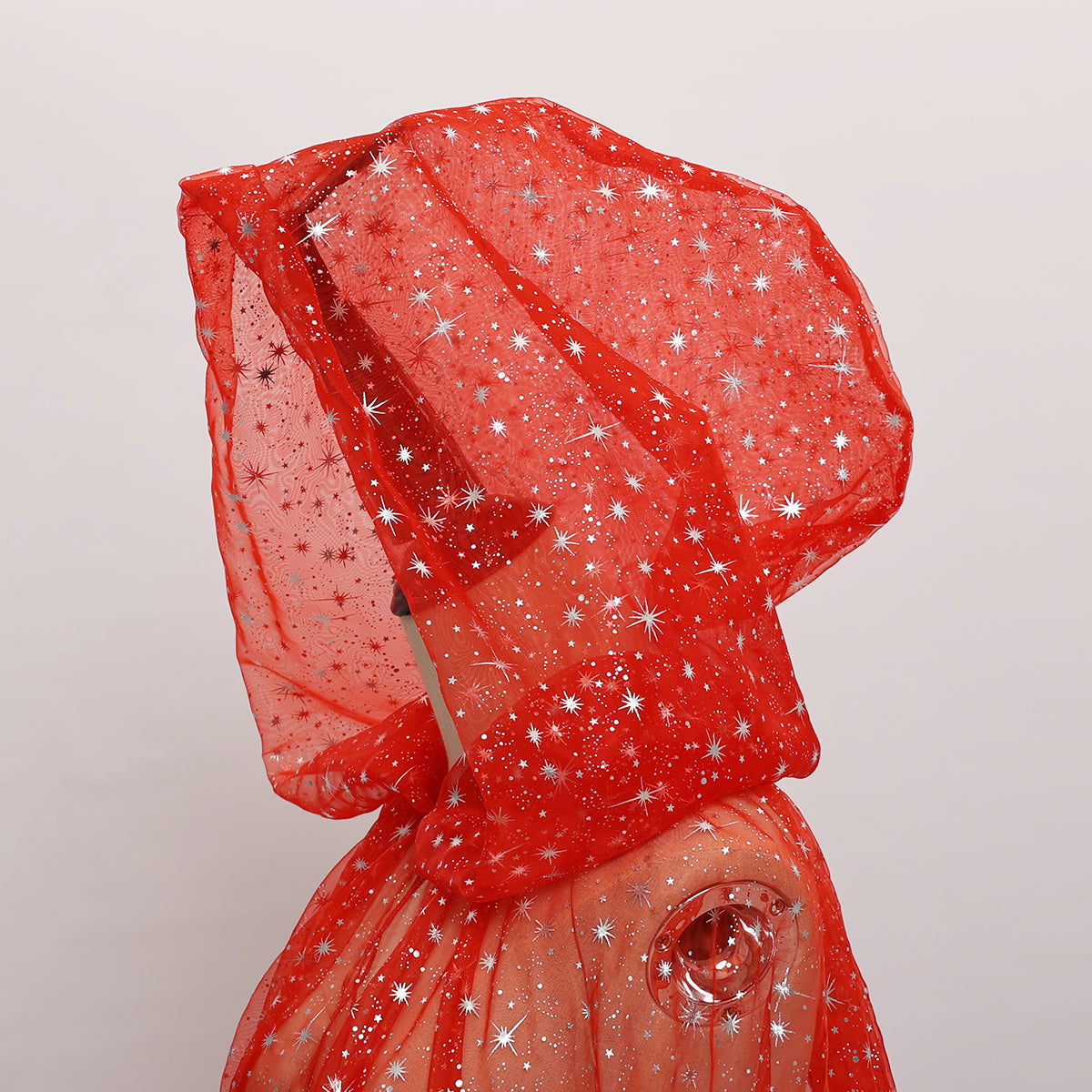 Starry Stars Tulle Hooded Cloaks