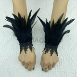 Natural Feather Wrist Cuffs