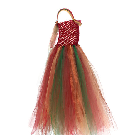 Woodland Fairy Princess Costume for Girls Fancy Tutu Dress with Wings