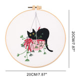 Meadow Flowers Embroidery Starter Kit With Pattern and Instructions and Hoop