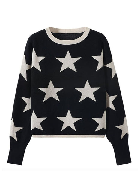 Super Star Pullover Knitted Sweaters