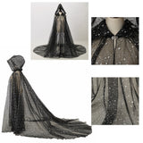 Starry Stars Tulle Hooded Cloaks
