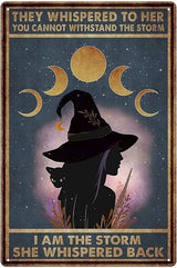 "Into the Forest I Go, To Lose My Mind and Find My Soul" and other Witch Themed Tin Signs