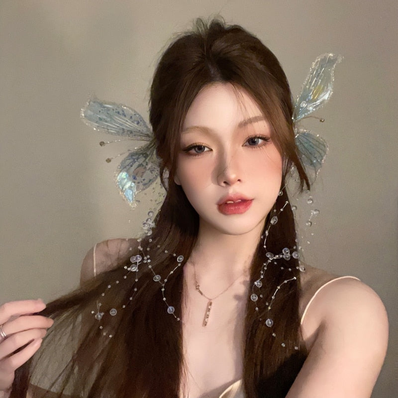 Fairy Siofra's Crystal Headpiece Hair Clips