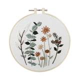 Meadow Flowers Embroidery Starter Kit With Pattern and Instructions and Hoop