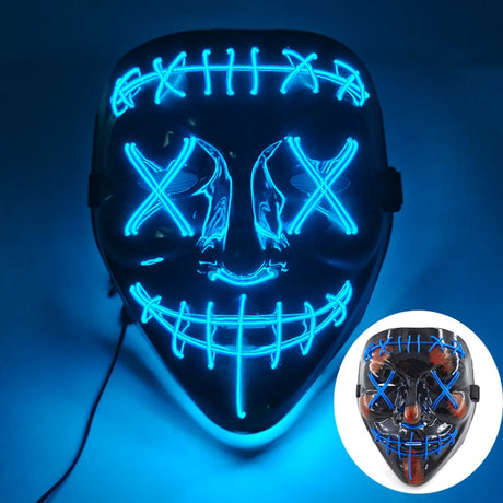 Glowing Cosplay LED Joker Masks