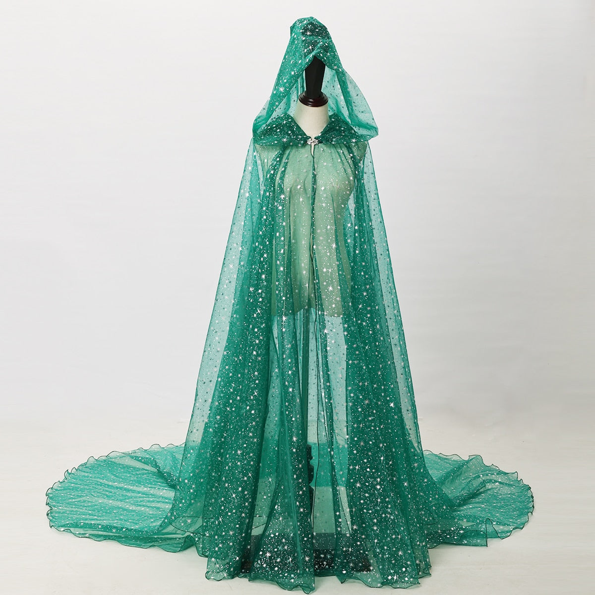 Starry Stars Tulle Hooded Cloaks